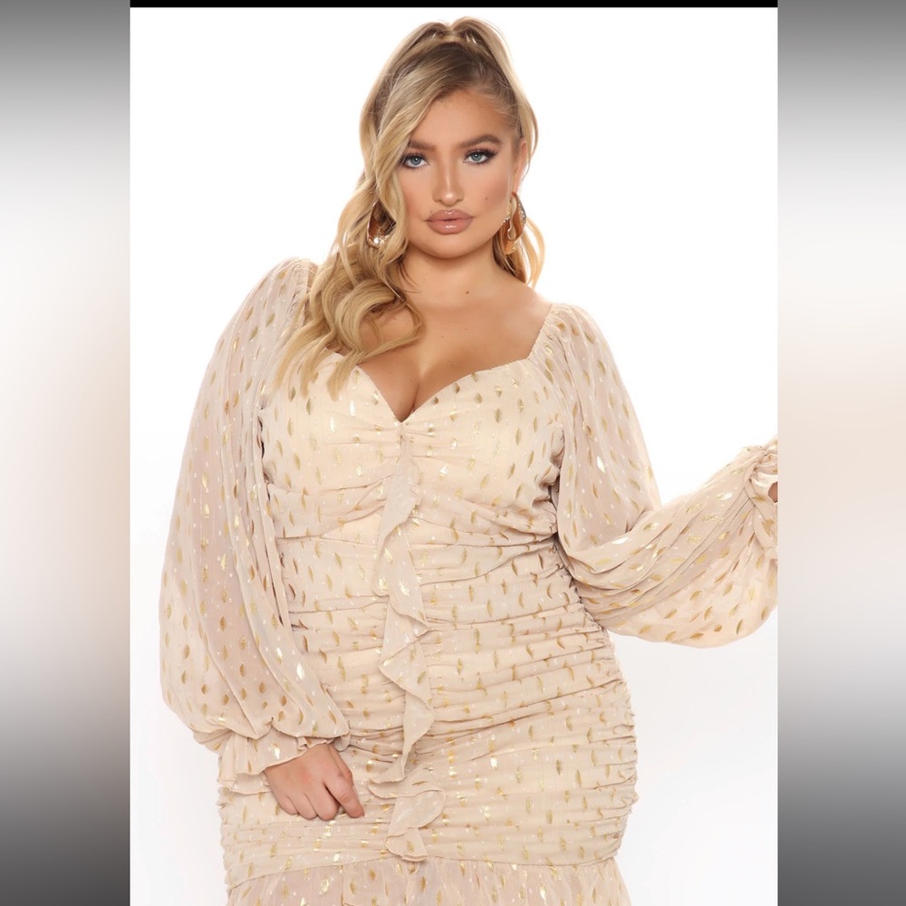Always Chasing Ruched Mini Dress - Taupe